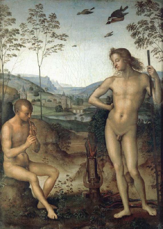 Pietro vannucci called IL perugino Apollo and Marilyn income Ah Spain oil painting art